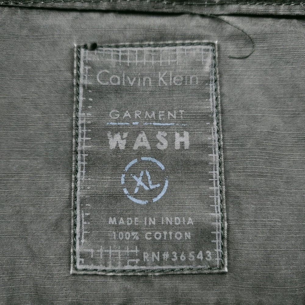 Calvin Klein Military Field Jacket Men XL Green Gorpcore Streetwear Utility - Picture 3 of 15